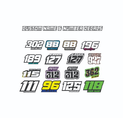 Custom race numbers - custom,